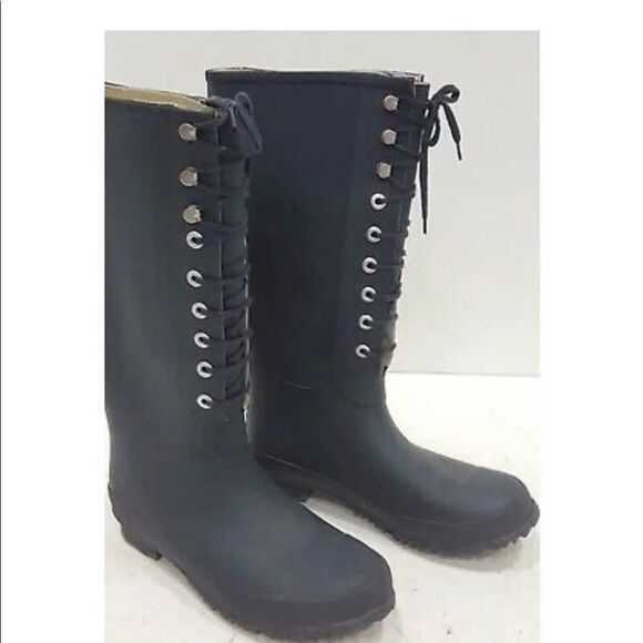 Noa Noa Rubber Boots l' ESS Rubber Boot  Blue Size: 8-8.5 - Picture 4 of 6